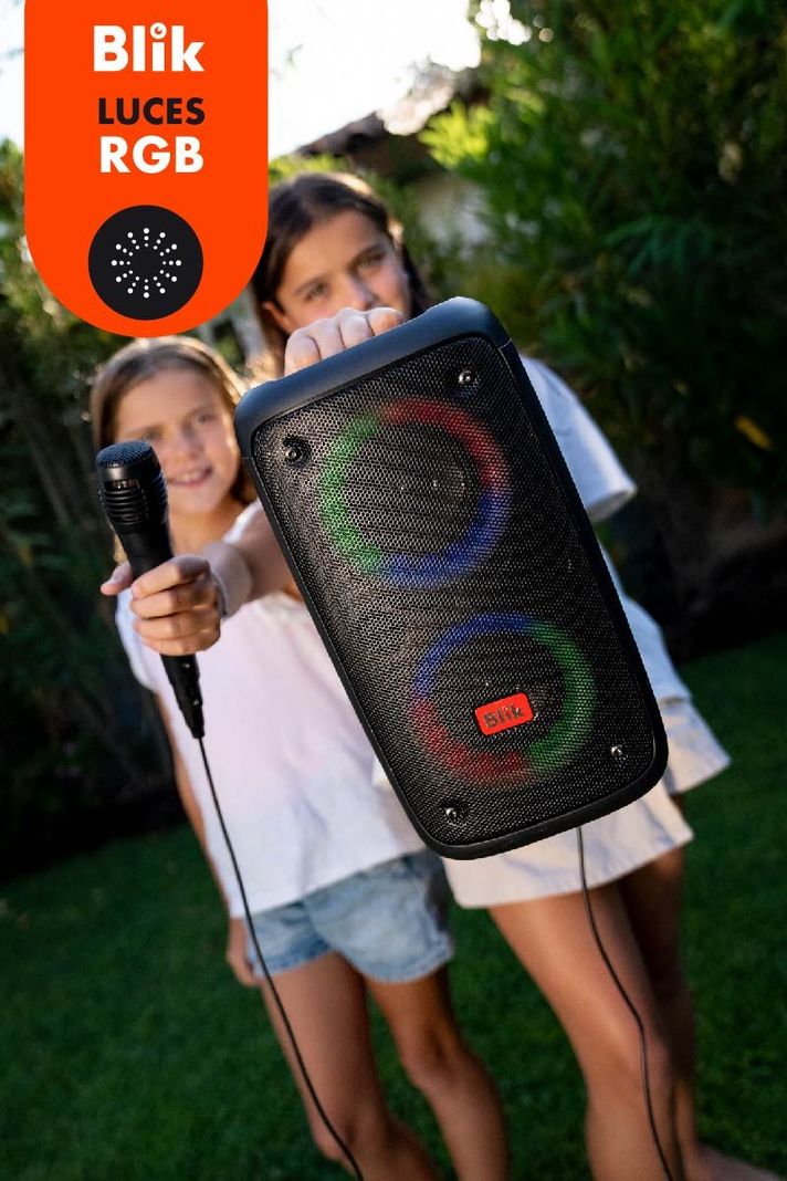 Parlante Karaoke Blik Voice3 Bluetooth con Micrófono-3