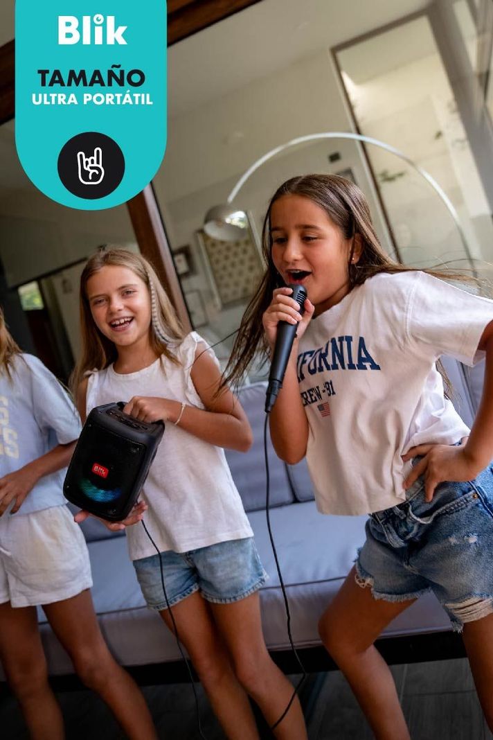 Parlante Karaoke Blik Voice Bluetooth con Micrófono-4