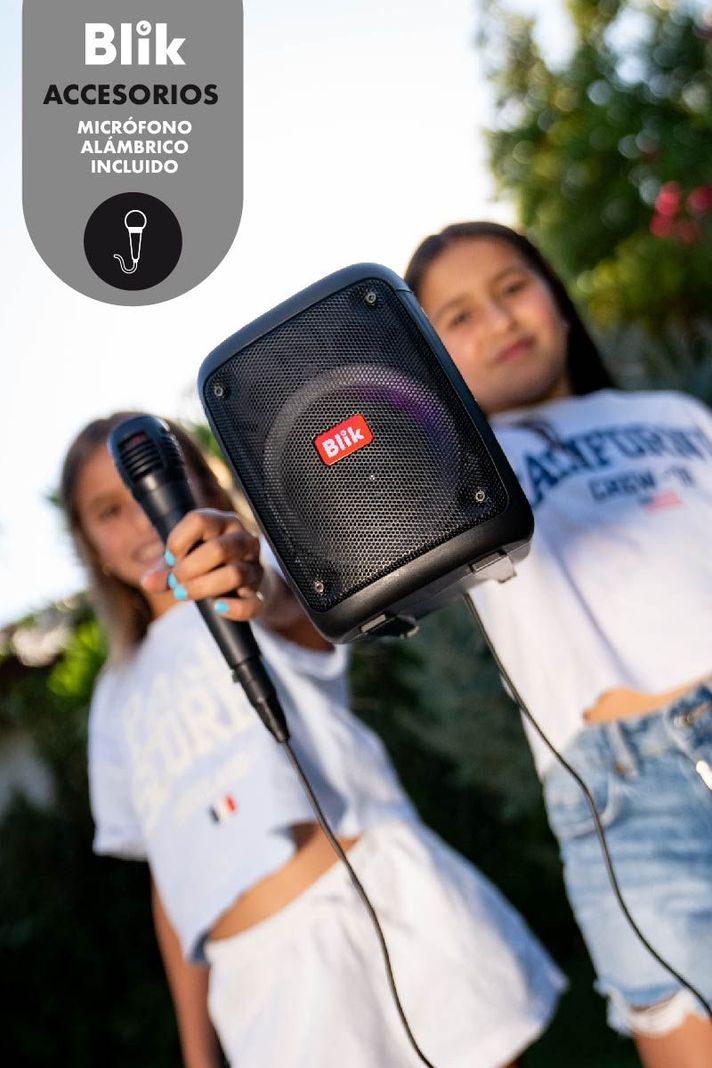 Parlante Karaoke Blik Voice Bluetooth con Micrófono-6
