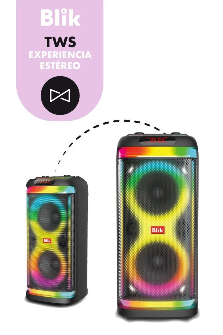 Parlante Bluetooth Karaoke Blik Lightmax6-8