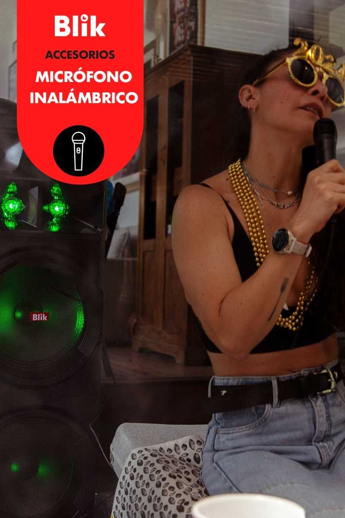 Parlante bluetooth karaoke BLIK MAXPARTY1-2