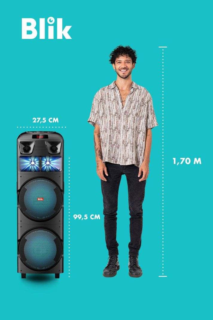 Parlante bluetooth karaoke BLIK MAXPARTY1-5