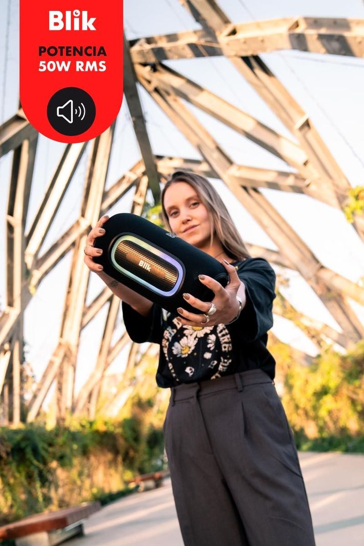 Parlante Bluetooth Portátil Blik HypeBass negro-1