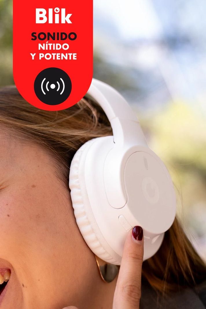 Audífonos Bluetooth Blik Soul250 16 hrs Blanco-1