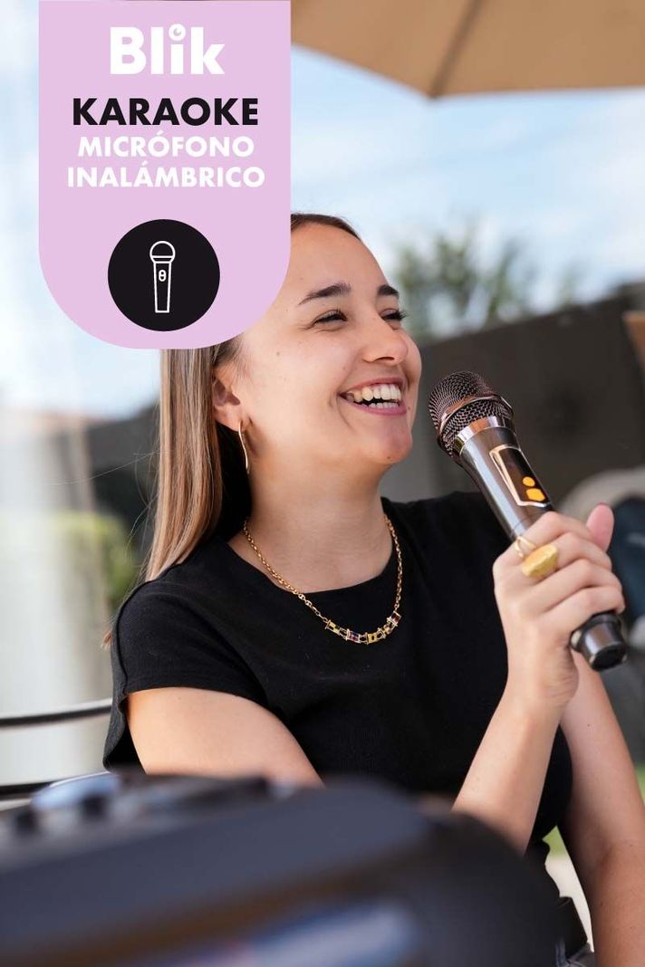 Parlante Bluetooth Karaoke Blik Lightmax8-5