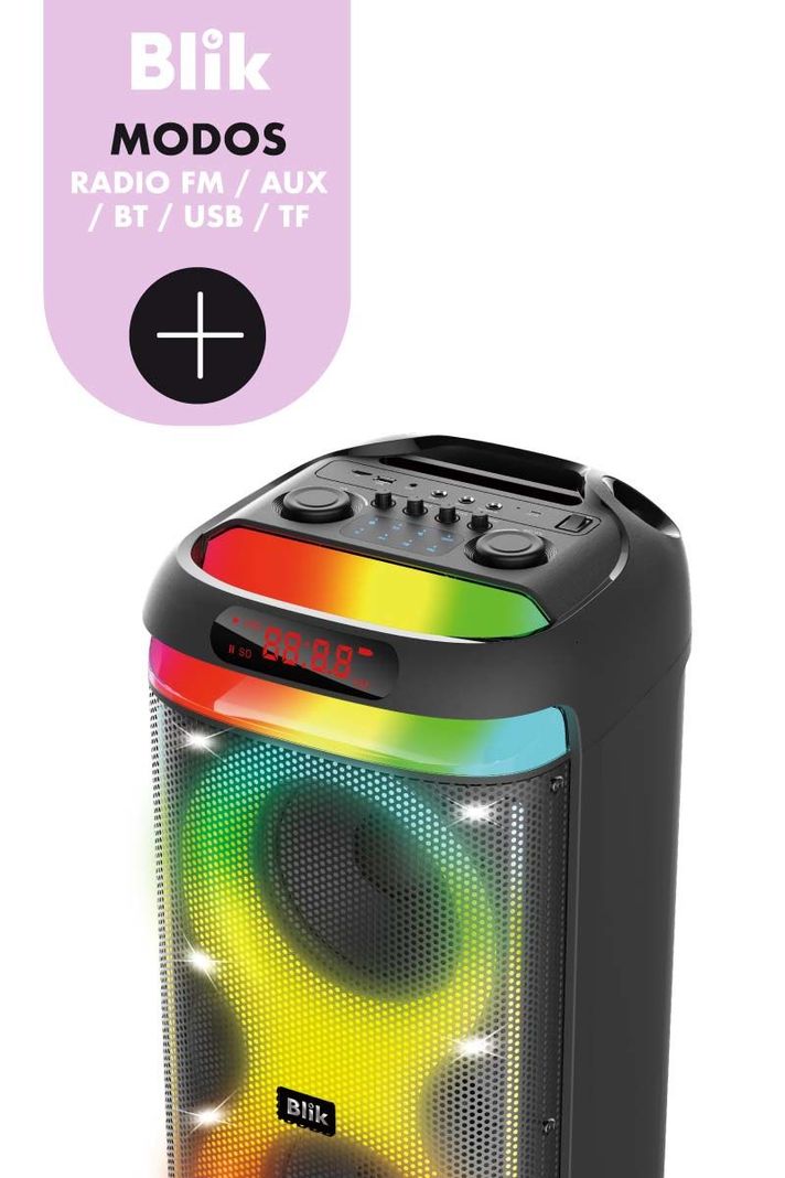 Parlante Bluetooth Karaoke Blik Lightmax8-6