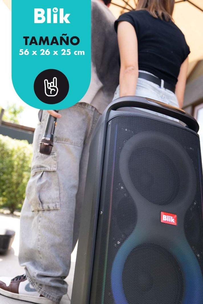 Parlante Bluetooth Karaoke Blik Lightmax8-8