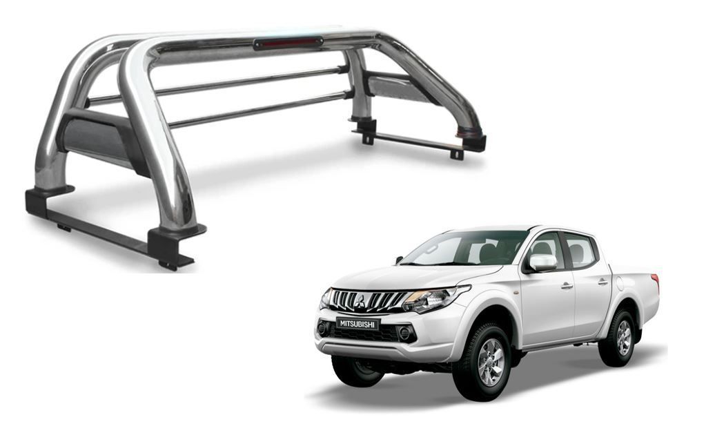 Barra Antivuelco Acero Inoxidable Mitsubishi L200 2016-2023-0