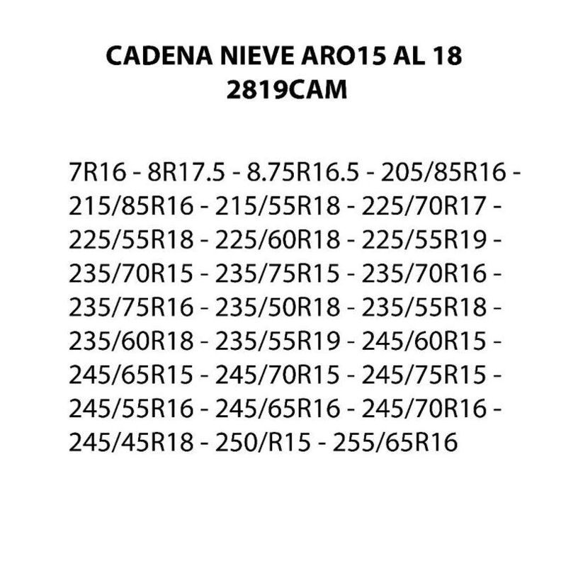 Cadenas para nieve 2819 -1