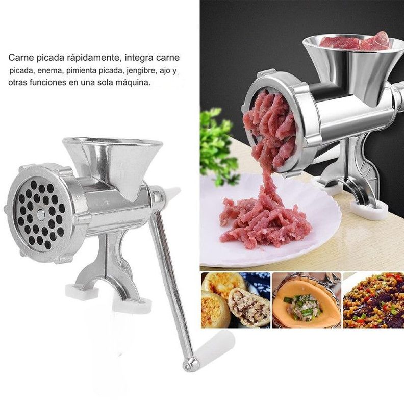 Moledor Manual Domestico Acero Inoxidable Mango Rotativo Lau-5
