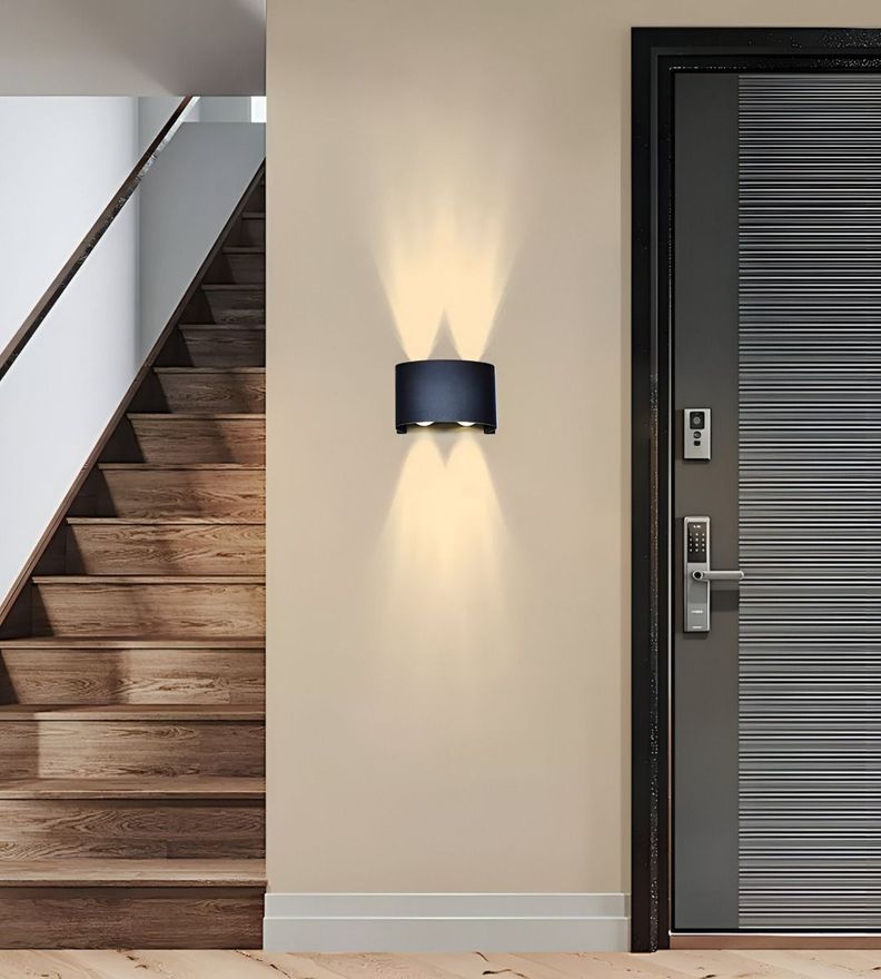 Lámpara LED Pared 4w Luces Muro Negro Decorativa Jhn-9