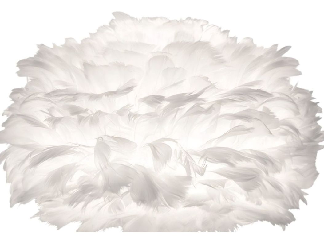 Lámpara Pie Moderna Noche Sombra Plumas Decorativa Jhn-1