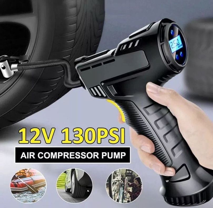 Compresor Aire Portátil Bomba Inalámbrica Calibrar Lau-3