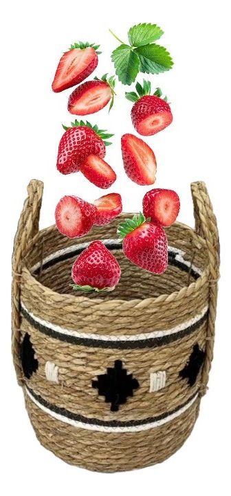 Set de 3 Canastos Decorativos Yute Cestos Étnico Jhn-1