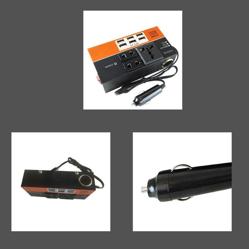 Inversor De Corriente Vehiculo 12V a 24V Camiones Lau-8