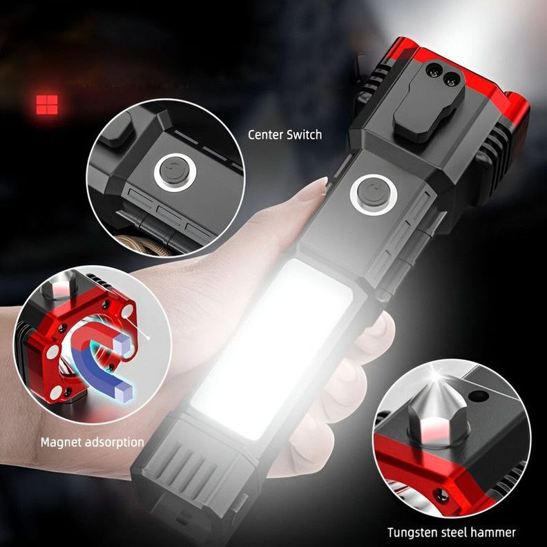 Linterna Led Tactica Recargable Multifuncional Lau-5