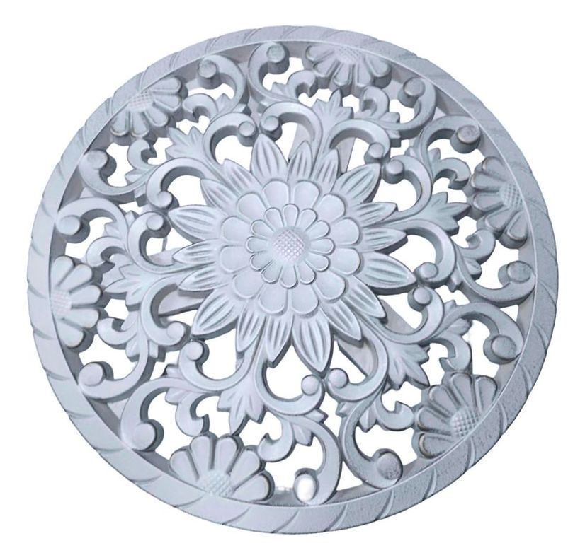 Mesa Auxiliar Redonda Decorativa Mesa Centro Mosaico Jhn-1
