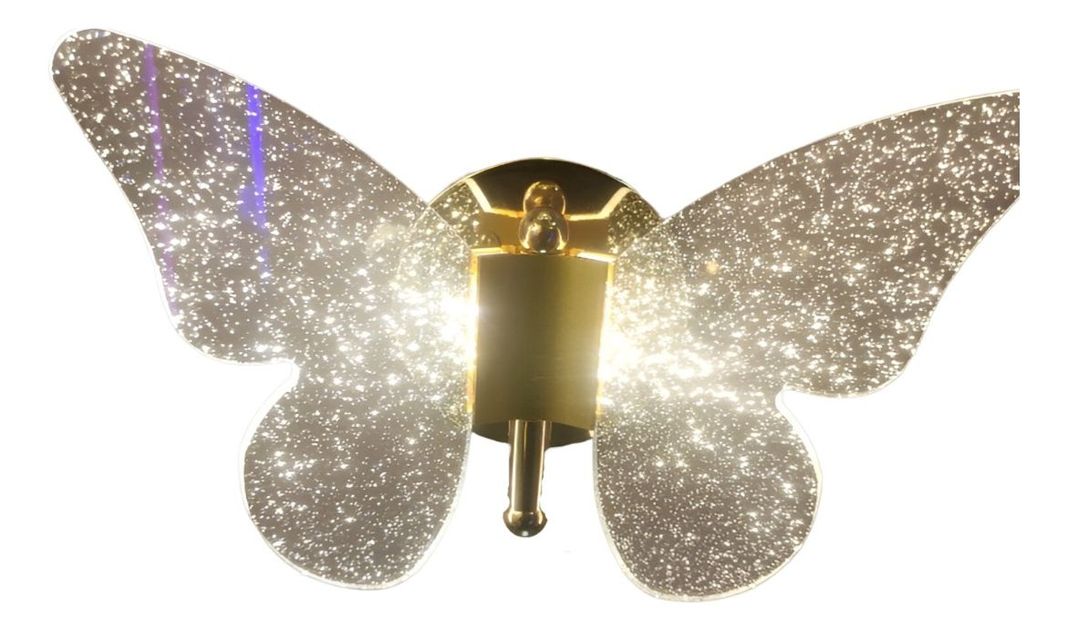 Aplique LED Pared Lámpara Decorativa Mariposa Moderna Jhn-1