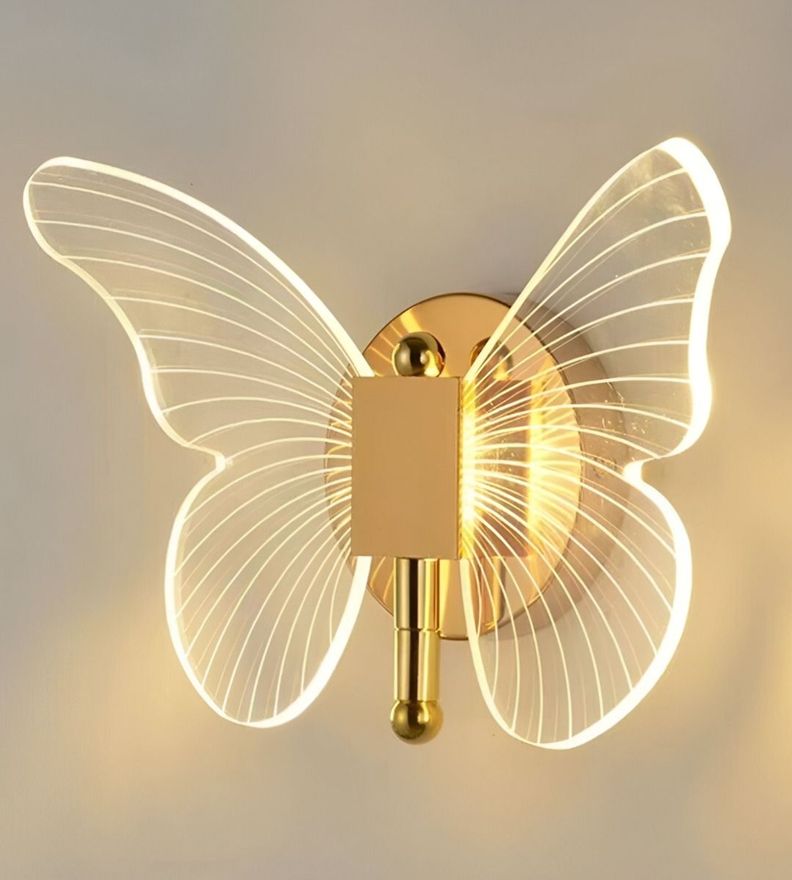 Aplique LED Pared Lámpara Decorativa Mariposa Moderna Jhn-2