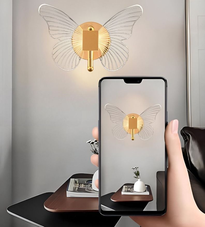 Aplique LED Pared Lámpara Decorativa Mariposa Moderna Jhn-4