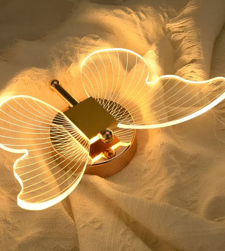 Aplique LED Pared Lámpara Decorativa Mariposa Moderna Jhn-9