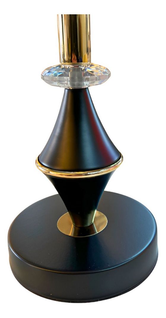 Lámparas Velador Mesa Dormitorios Moderna Negra Jhn-1
