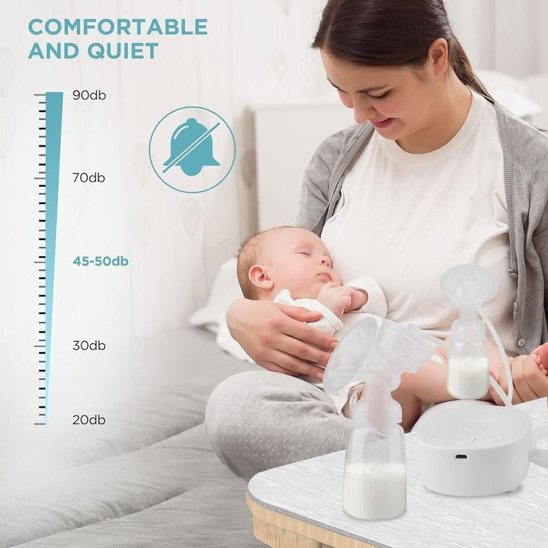Sacaleche Extractor Leche Recargable Doble Portátil Jhn-2