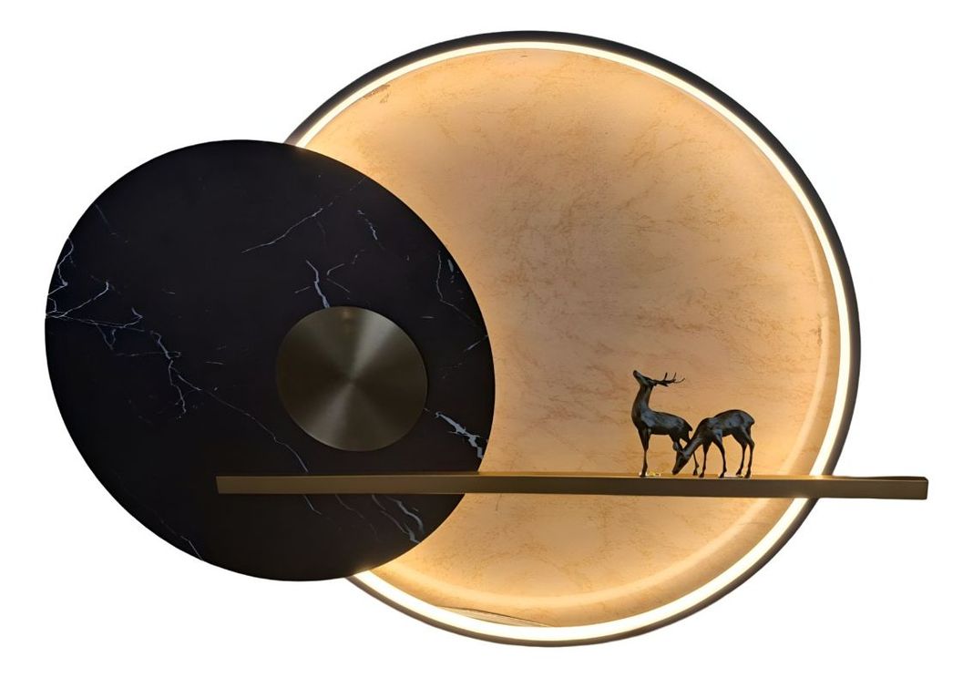 Aplique Pared Creativo Metal 3D LED Decorativo Paisaje Jhn-1