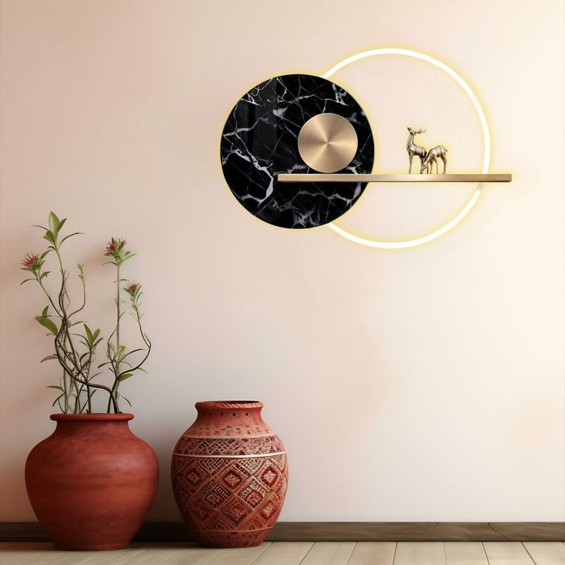 Aplique Pared Creativo Metal 3D LED Decorativo Paisaje Jhn-3