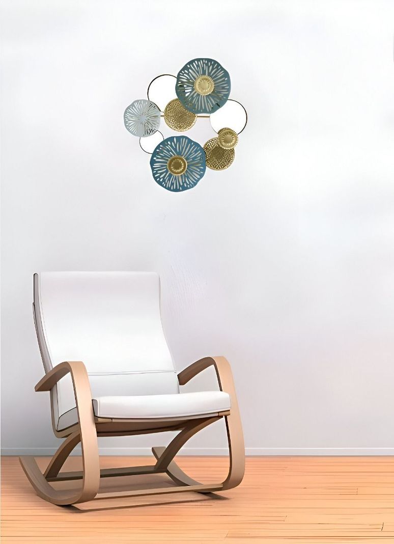Espejo Loto Pared Hierro Decoración Elegante Jhn-4