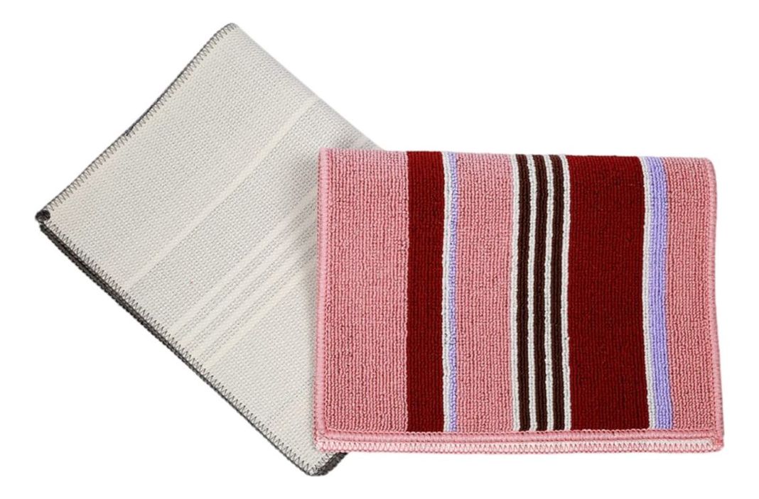 Set de 3 Alfombra Piso Antideslizante Algodón Poliéster Jhn-1