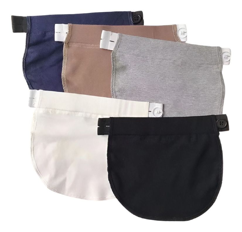 Set de 5 Extensores Pantalón Embarazo Ajustable Maternal Jhn-0
