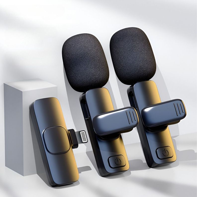 MICRÓFONO INALÁMBRICO Lavalier Clip Tipo C Plug-Play-6