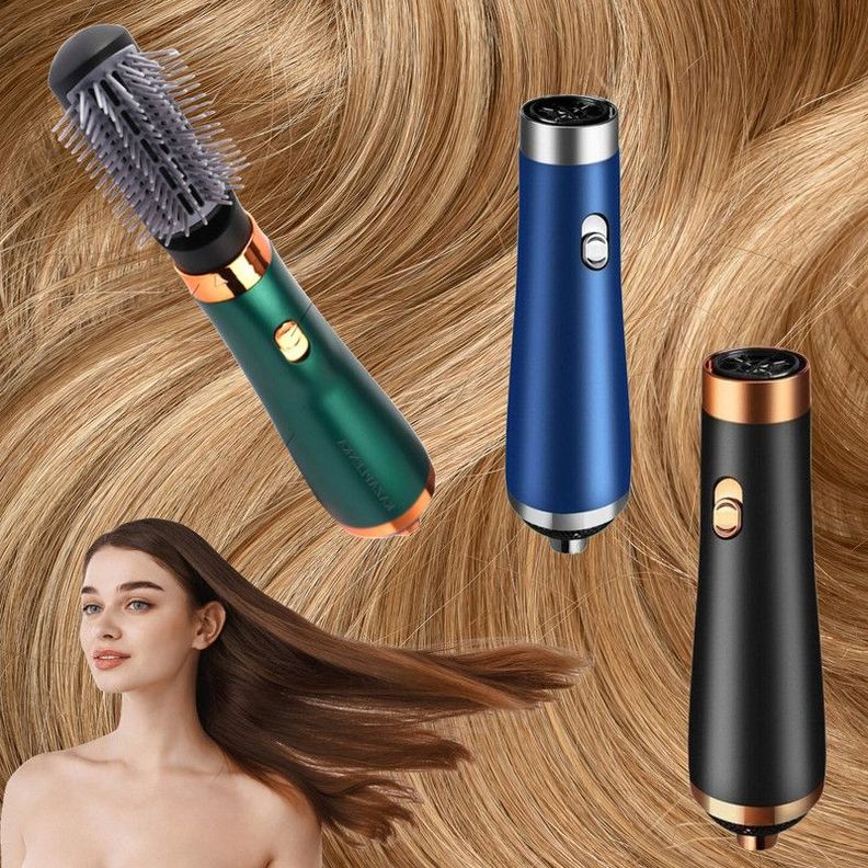 Cepillo Alisador 3 en 1 Alisar Rizar Peinar Cabello Lau-6