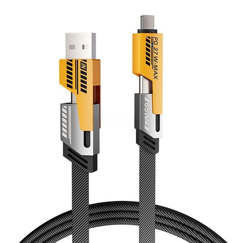 Cable USB 4 en 1 Carga Rapida Tipo C Lightning Datos Lau-0