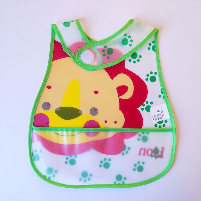 Set de 8 Baberos Plástico Impermeable Bebés Delantal Jhn-0