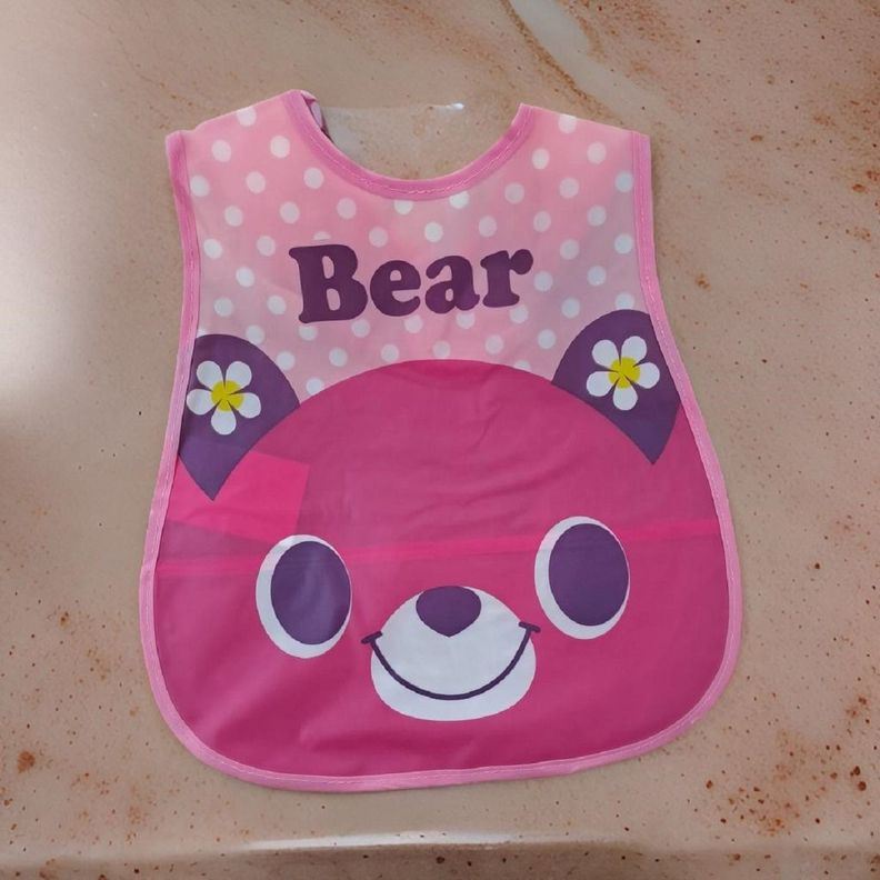 Set de 8 Baberos Plástico Impermeable Bebés Delantal Jhn-1