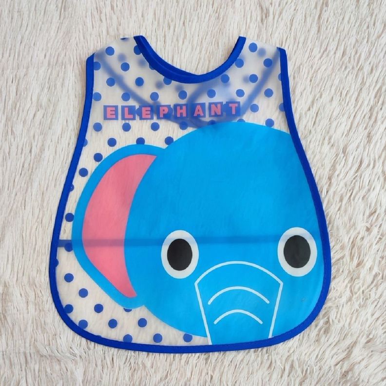 Set de 8 Baberos Plástico Impermeable Bebés Delantal Jhn-7