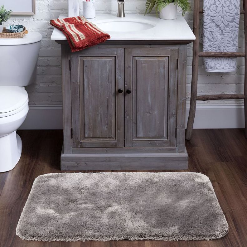 Set de 5 Alfombra Baño Moderna Antideslizante Pelo Suave Jhn-5