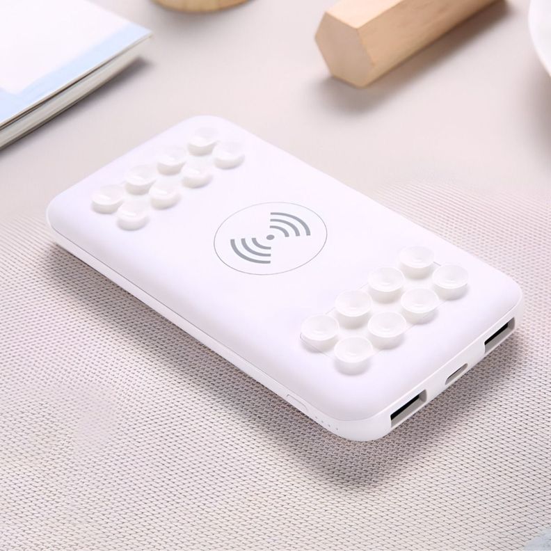 Cargador Inalámbrico Portátil Doble USB Ventosa Silicona-3