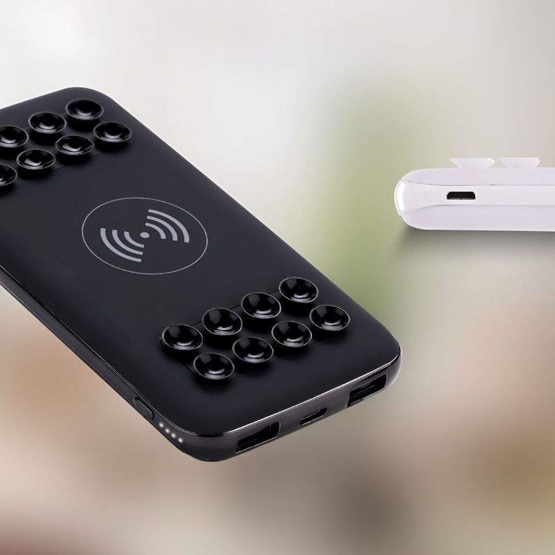 Cargador Inalámbrico Portátil Doble USB Ventosa Silicona-6