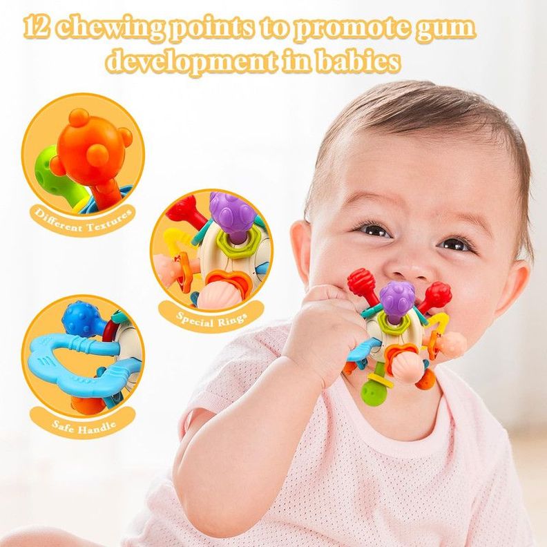 Juguete Denticion Chupete Sensorial Morder Rascaencias Bebes Lau-9