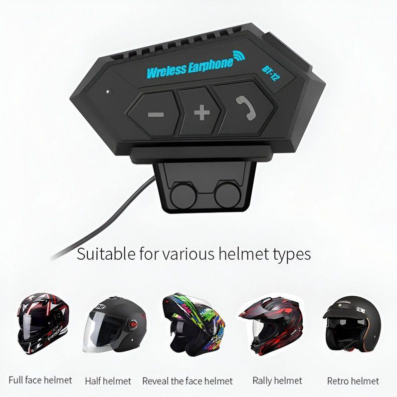 Audifonos Casco Motos Intercomunicadores Bluetooth Lau-9