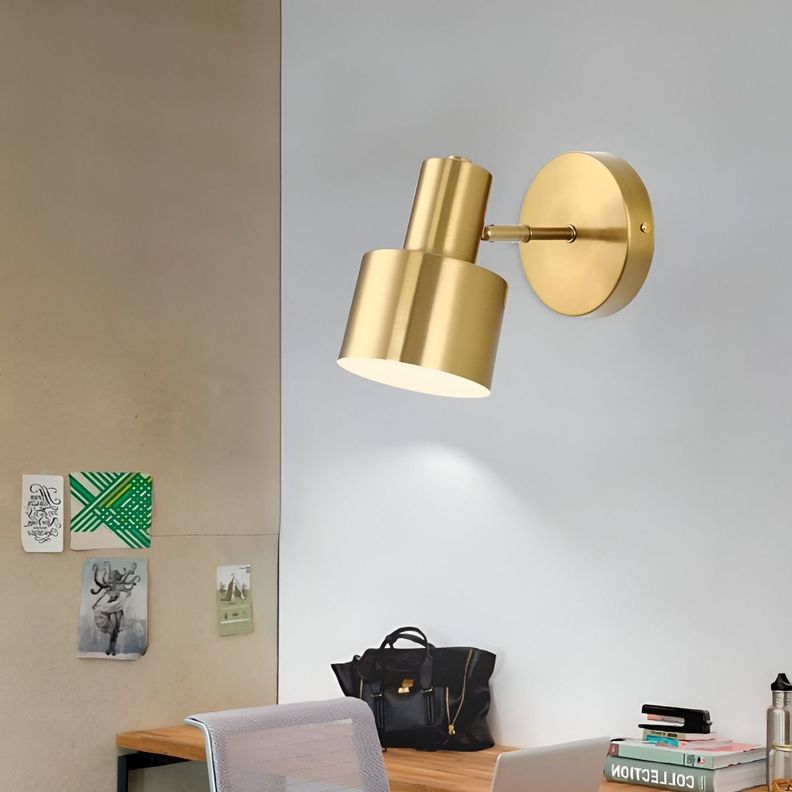 Lámpara Aplique Pared LED Nórdico Dorada Ajustable E27 Jhn-5