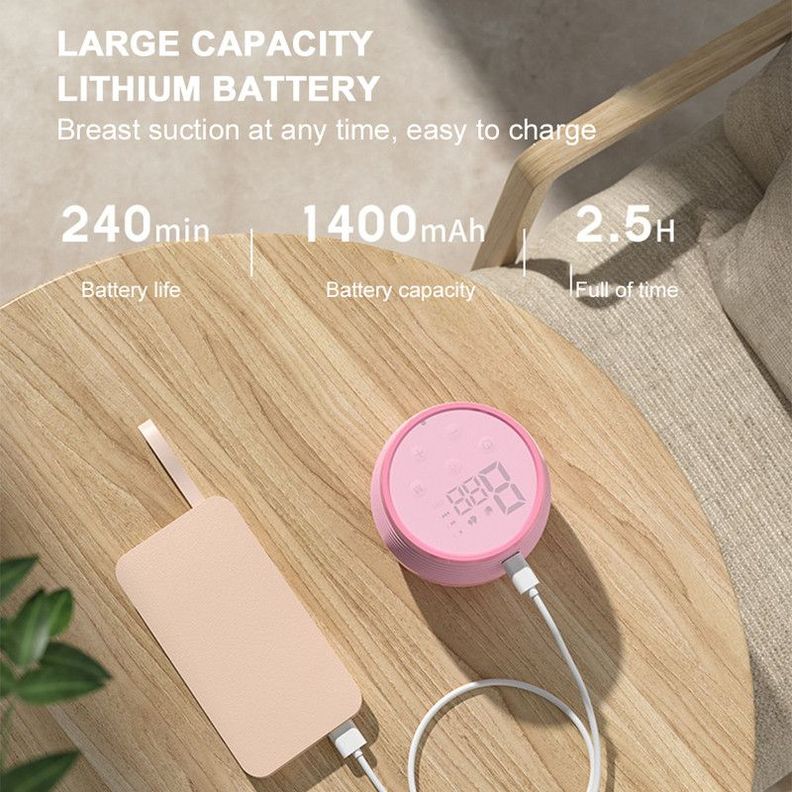 Extractor Leche Portatil Digital Recargable USB Mama Lau-1