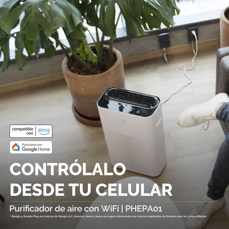 Purificador de Aire Inteligente WiFi PHEPA01-3