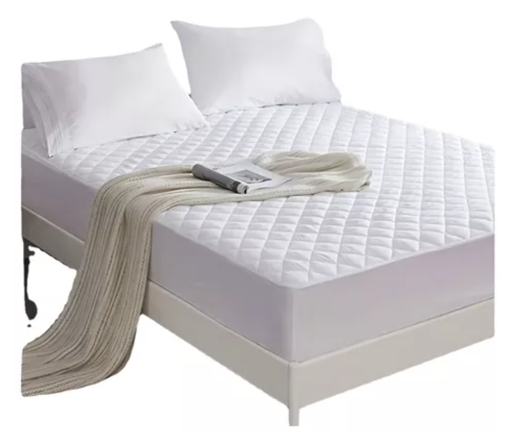 Cubrecolchon. 2 Plazas Acolchado + 2 Fundas Para Almohada 100% Impermeable-2