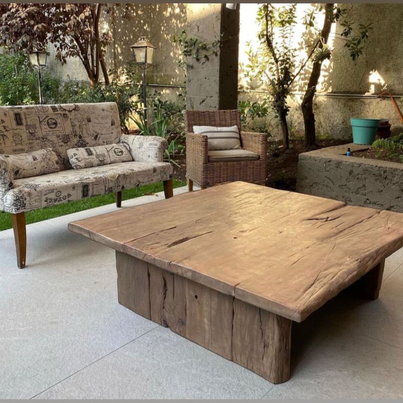 Mesa de Centro Roble Rustico-1