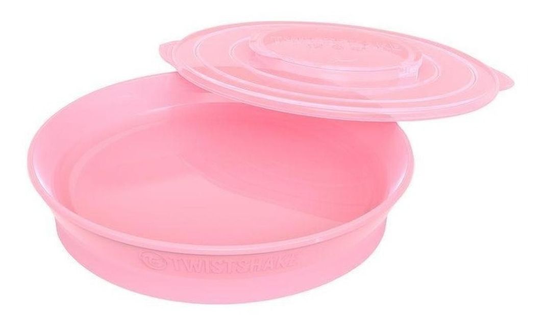 Plato Twistshake 6 Meses + Rosa Pastel-0