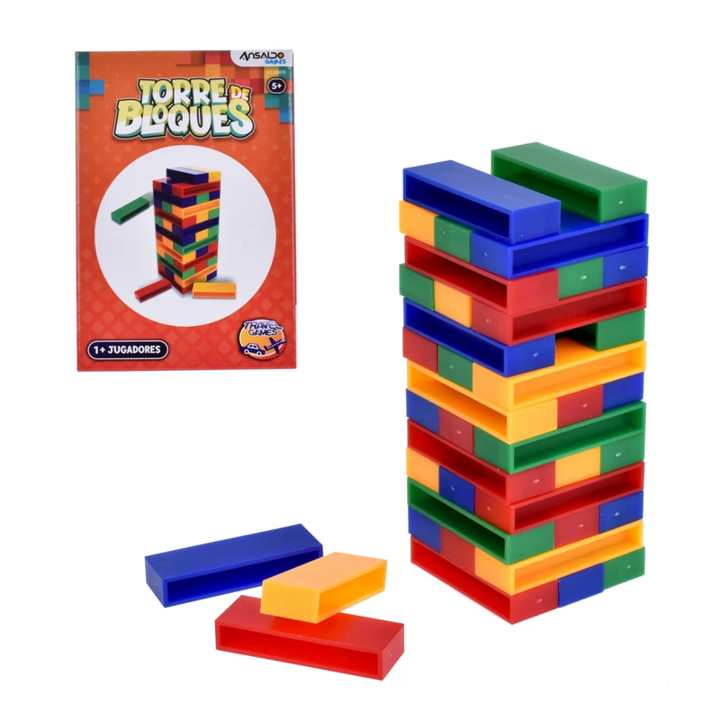 Juego de Mesa Para Viajar - Torre De Bloques-0